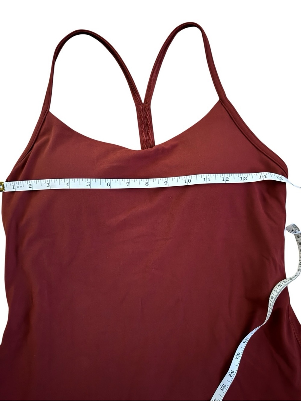 Lululemon Flow Y Dress Cranberry Charm NWT Built-In Shorts B/C Cup - Picture 8 of 16